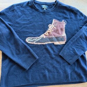 Todd Snyder x L.L. Bean Navy Sweater with Sneaker Design